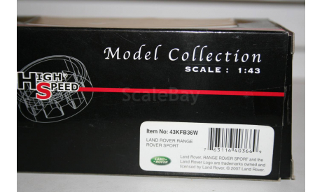 1/43 Land Rover-Range Rover Sport -High Speed, масштабная модель, scale43
