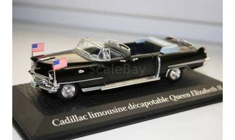 1/43 Cadillac limousine decapotable Queen Elizabeth 2-Presidential cars-Norev-Atlas, масштабная модель, scale43