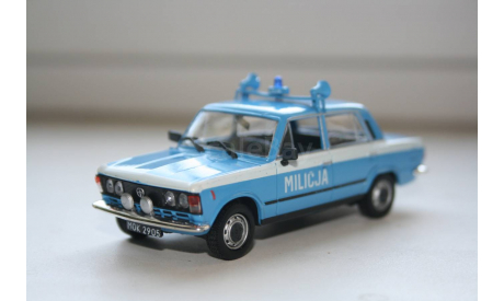 1/43 FIAT 125P MILICJA Специальный выпуск.-Kultowe AUTA PRL-u   IXO, масштабная модель, scale43