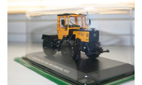 1/43 UNIMOG MB TRAC 1100 - MB KOMMUNAL (1975) ТРАКТОРЫ №117 HACHETTE, масштабная модель трактора, scale43