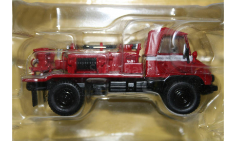 1/43 Mercedes-Benz UNIMOG 404 Пожарный, Италия - HACHETTE, масштабная модель, scale43