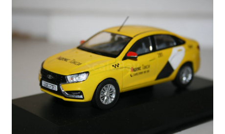 1/43 LADA VESTA-ЛАДА ВЕСТА Такси- Яндекс - Конверсия, масштабная модель, DeAgostini, scale43