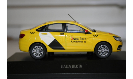 1/43 LADA VESTA-ЛАДА ВЕСТА Такси- Яндекс - Конверсия, масштабная модель, DeAgostini, scale43