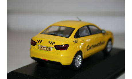 1/43 LADA VESTA-ЛАДА ВЕСТА Такси- Ситимобил - Конверсия, масштабная модель, DeAgostini, scale43