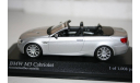 1/43 BMW M3 Cabriolet 2008 MINICHAMPS, масштабная модель, scale43