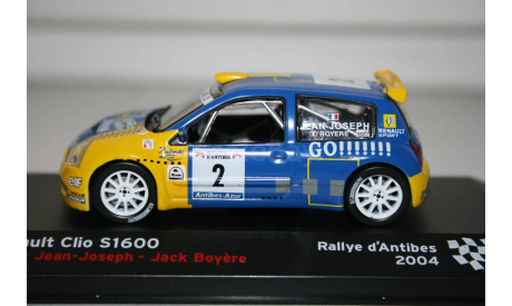 1/43 Renault Clio S1600 #2 Rallye d Antibes 2004 ALTAYA, масштабная модель, scale43