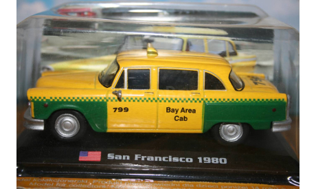 1/43 Checker - San Francisco 1980 - Taxi - Amercom, масштабная модель, Altaya Taxi, scale43