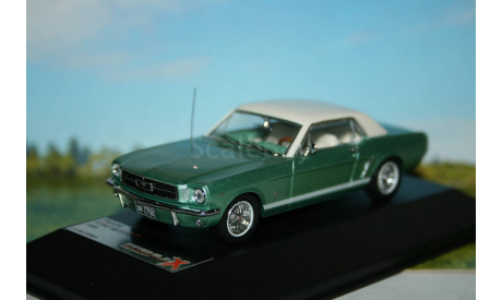 1/43 FORD MUSTANG 1965, Metallic Green/White -PRD232 - PREMIUM X, масштабная модель, scale43