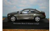 1/43 MERCEDES-BENZ E-Klasse Coupe (C207), grey / green metallic - SCHUCO, масштабная модель, scale43