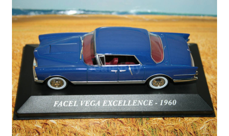 1/43 FACEL VEGA Excellence (1960), blue / silver (1952) -IXO/Altaya, масштабная модель, 1:43