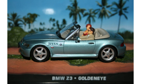 1/43 BMW Z3- J.BOND 007 -Goldeneye - GE Fabbri Ltd.007 TM, масштабная модель, The James Bond Car Collection (Автомобили Джеймса Бонда), scale43