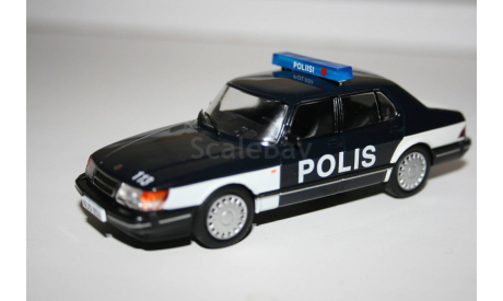 1/43 Saab 900 Turbo Полиция Финляндии №72 ПММ, масштабная модель, DeAgostini, scale43