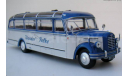 1/43 BORGWARD BO 4000 Germany - blue/silver - серия «Autobus et autocars du Monde» № 49 Hachette, масштабная модель, scale43