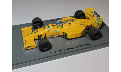 Lotus 102, 1990, Дерек Уорвик. Модель Onyx, 1/43, масштабная модель, scale43