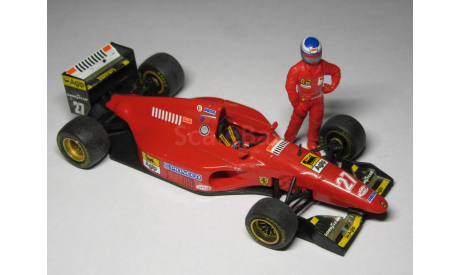 Ferrari 412T1, 1994, Жан Алези. Модель Onyx, 1/43, с фигуркой пилота., масштабная модель, scale43