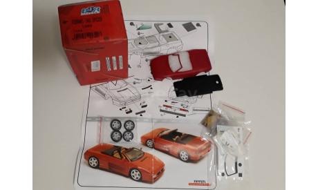 Ferrari 348 Spider 1989 (BBR), сборная модель автомобиля, scale43