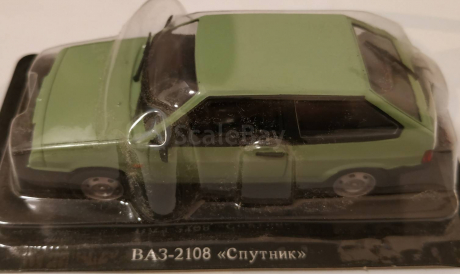 ВАЗ-2108 Спутник, масштабная модель, Автолегенды СССР журнал от DeAgostini, scale43