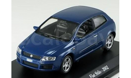 1:43 Fiat Stilo 2002 blue, масштабная модель, scale43, Hachette