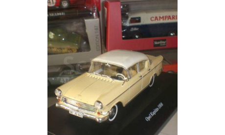 1:43 Opel Kapitän P 2.5, hellgelb/weiss 1958 RAR, масштабная модель, 1/43, Starline