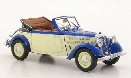 1:43 IFA F8 Cabrio, blau/creme 1953 L.E.400 psc RAR, масштабная модель, 1/43, IST Models