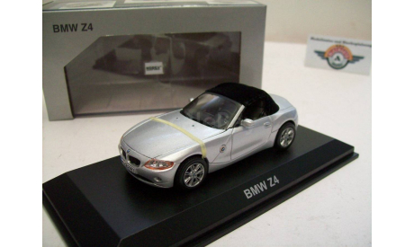 1:43 BMW Z4, silber, mit echtem Stoffverdeck, масштабная модель, 1/43, Norev