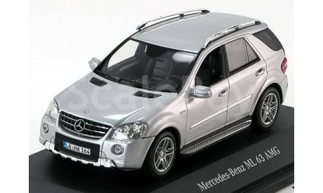 1:43 Mercedes ML63 AMG Facelift 2009 silber #B6 696 0017, масштабная модель, Minichamps, Mercedes-Benz, scale43