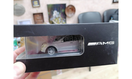 1:43 Mercedes ML63 AMG Facelift 2009 silber #B6 696 0017, масштабная модель, Minichamps, Mercedes-Benz, scale43