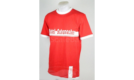 футболка M.Schumacher T-Shirt with lettering & logo red white size: L Large, масштабная модель, scale0