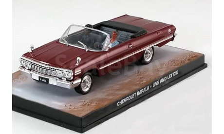 1:43 CHEVROLET IMPALA Car James Bond Live & Let Die, масштабная модель, 1/43, Universal Hobbies