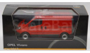 1:43 Opel Vivaro Van Kastenwagen Rot, масштабная модель, 1/43, Minichamps