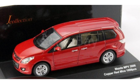 1:43 Mazda MPV Year 2006 auburn metallic L.E.1008 pcs., масштабная модель, 1/43, Kyosho/J-Collection