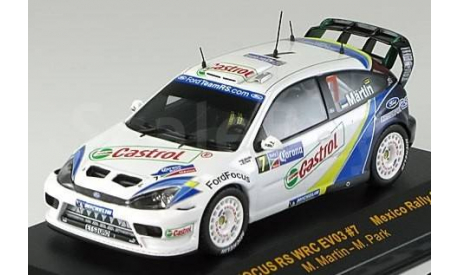 1:43 Ford Focus RS WRC 2004 Martin/Park No.7, Rallye Mexico, масштабная модель, 1/43, IXO Rally (серии RAC, RAM)