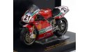 1:24 Ducati 996 World Champion Superbike 2001 Bayliss, масштабная модель мотоцикла, 1/24, IXO мотоциклы