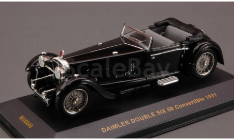 1:43 Daimler Double Six 50 Convertible 1931 black MUS040, масштабная модель, 1/43, IXO Museum (серия MUS)