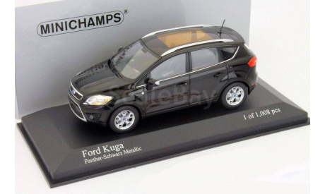 1:43 Ford Kuga 2008 black L.E.1008 pcs., масштабная модель, 1/43, Minichamps