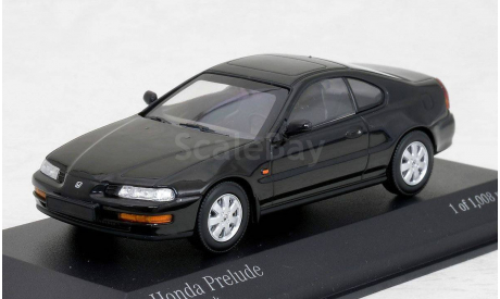 1:43 Honda Prelude 1992 black L.E.1008 pcs. #400 161921 RAR, масштабная модель, 1/43, Minichamps