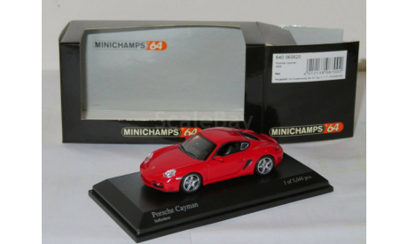 1:64 Porsche Cayman 2005 red L.E. 5040 pcs. 640 065620, масштабная модель, Minichamps, scale64