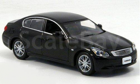 1:43 Nissan Skyline 350 GT, schwarz 2006, масштабная модель, 1/43, J-Collection