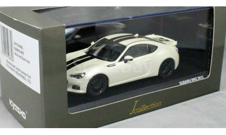 1:43 Subaru BRZ 2013 White with Black lines JCP74009WL, масштабная модель, scale43, J-Collection