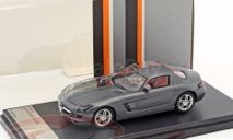 1:43 Mercedes-Benz SLS AMG 2011 L.E. 950pcs. #PRX001LE серый/прозрачный, масштабная модель, scale43, Premium X