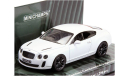 1:43 Bentley Continental Supersports 2009 белый L.E. 1296 pcs. арт.436139802, масштабная модель, Minichamps, scale43