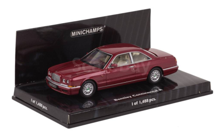 1:43 Bentley Continental R 1996 Red metallic L.E. 1488 pcs. №436139920, масштабная модель, scale43, Minichamps