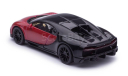 1:64 Bugatti Chiron Supersport Italian Red & Nocturnt Black #H01-H09, масштабная модель, PosterCars, scale64