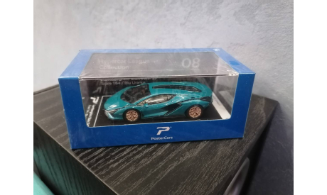 1:64 Lamborghini SIAN FKP 37 Blu Uranus #H01-H08, масштабная модель, scale64, PosterCars