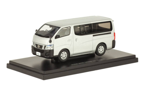 1:43 Nissan NV350 Caravan Van DX 2012 серебристый #45595, масштабная модель, Ebbro, scale43