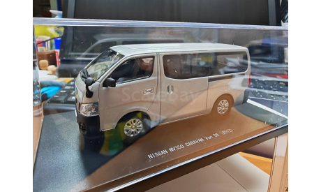 1:43 Nissan NV350 Caravan Van DX 2012 серебристый #45595, масштабная модель, Ebbro, scale43