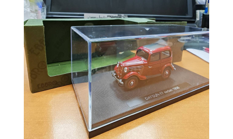 1:43 Datsun 17 седан 1938 красный #44347, масштабная модель, Ebbro, scale43