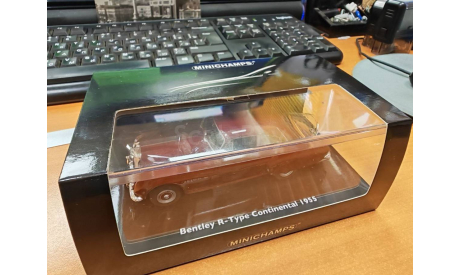 1:43 Bentley R-Type Continental 1955 красный  L.E.1056pcs. арт.436139422, масштабная модель, Minichamps, scale43