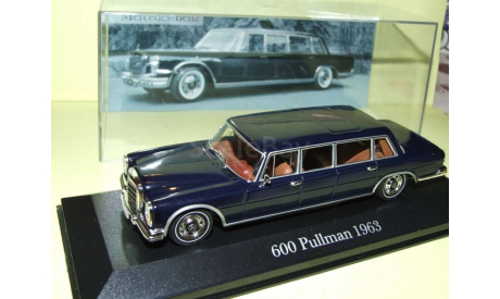 1:43 Mercedes 600 Pullman 1963 darkblue, масштабная модель, 1/43, Altaya, Mercedes-Benz