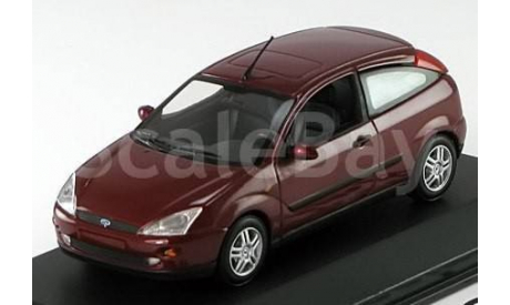 1:43 Ford Focus 3türig 1998 dunkelrot-metallic, масштабная модель, Minichamps, scale43